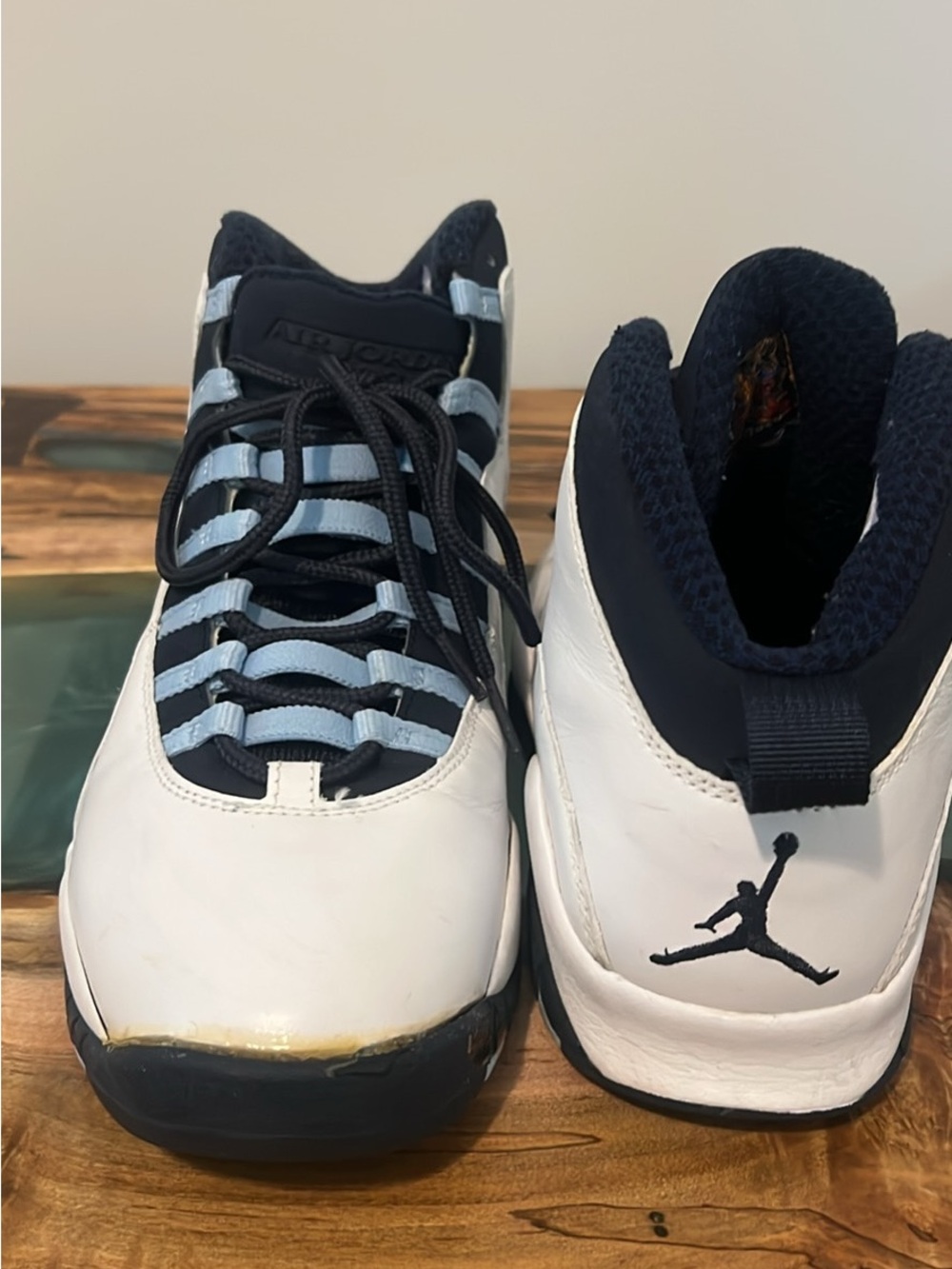 Jordan Air Jordan 10 Retro 2005 Ice Blue White/Black/Blue 310805-141 - Picture 7 of 9